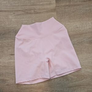 csb pastel pink scrunch shorts